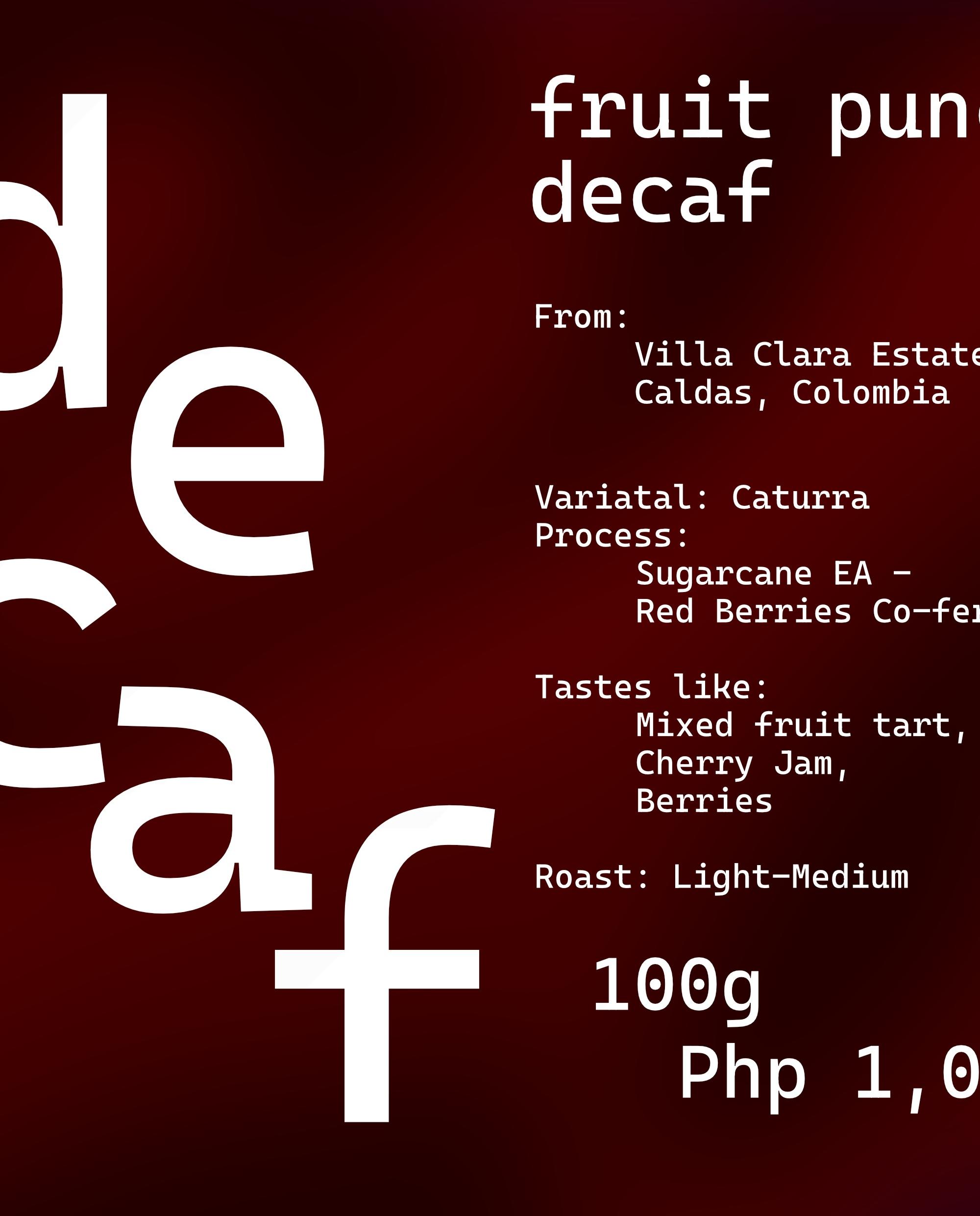 Fruit Punch Decaf