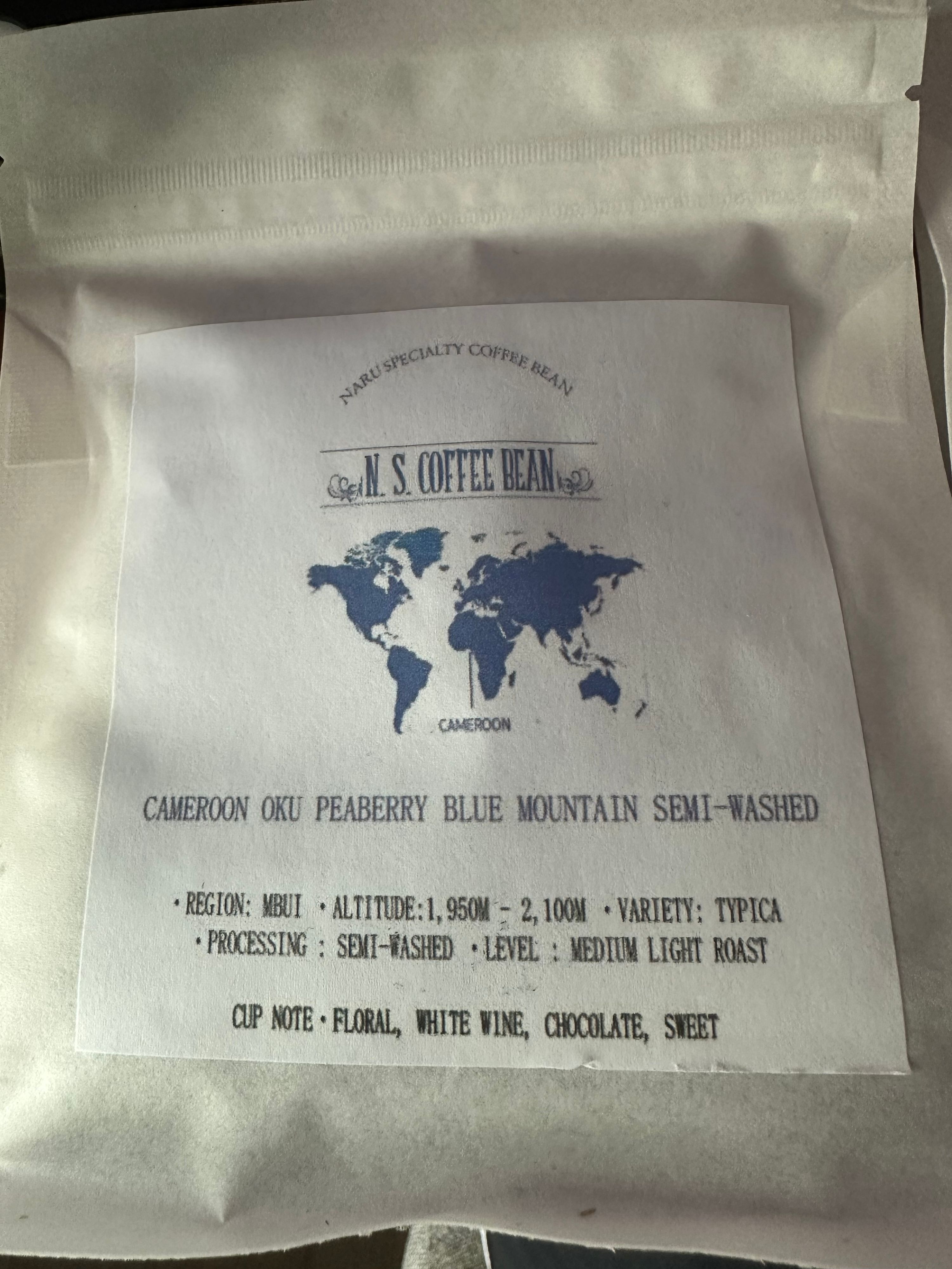 Cameroon Oku Peaberry Blue Mountain